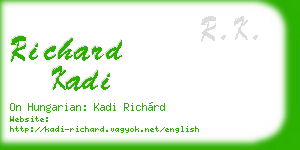 richard kadi business card